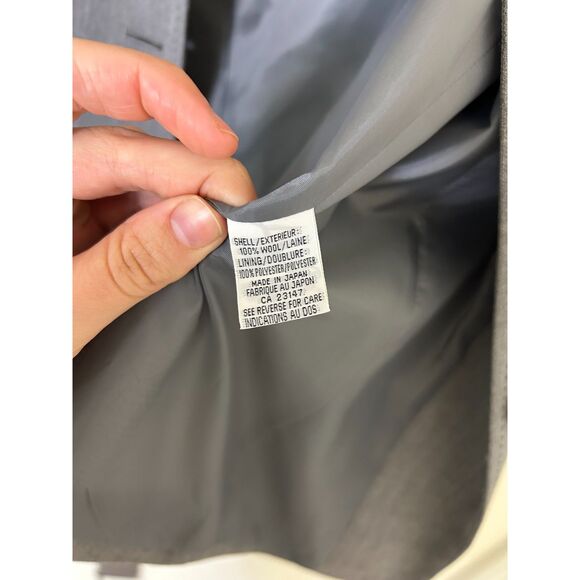 Talbots 100% Wool Gray Blazer Suit Jacket Women’s Size 6 Lined Career Business - Picture 5 of 10